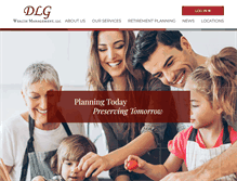 Tablet Screenshot of dlgwealthmanagement.com